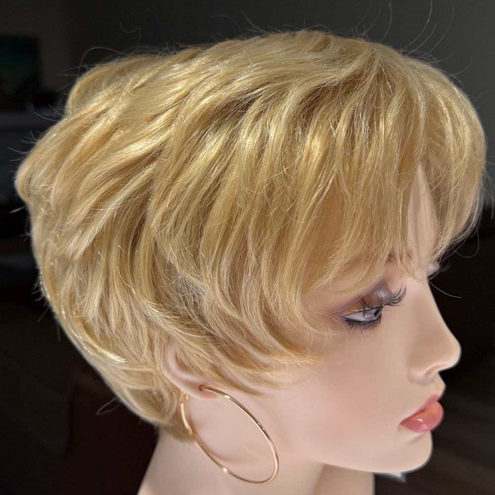 HAIR, Pixie with Bangs, Blonde